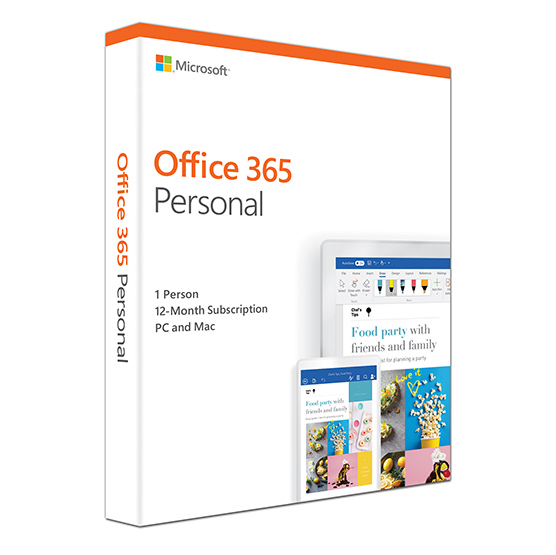 Microsoft 365 Personal 1 Year Subscription Medialess 1 user
